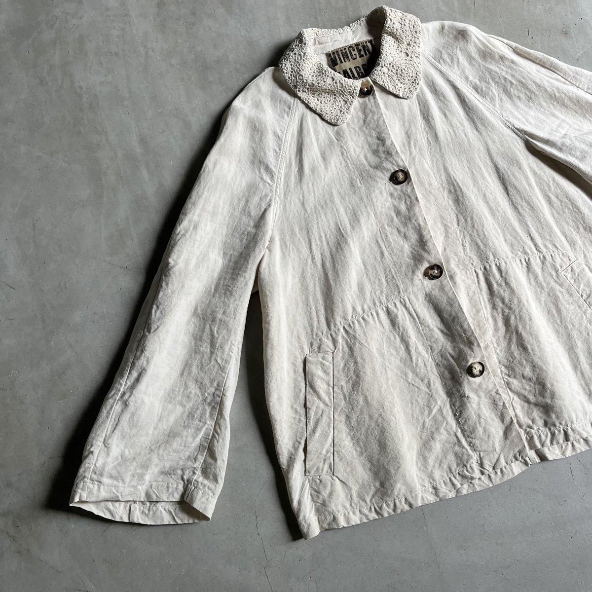 VINCENT JALBERT Lace Collar Jacketʥ󥻥 ١ 졼顼 㥱åȡNatural