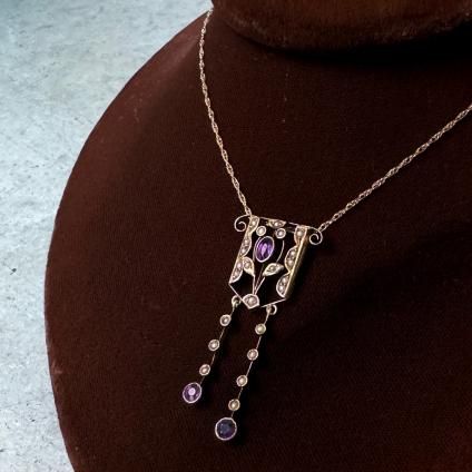 ɥǥ 12⥢᥷ ͥꥸͥå쥹12KYG Amethyst Necklace