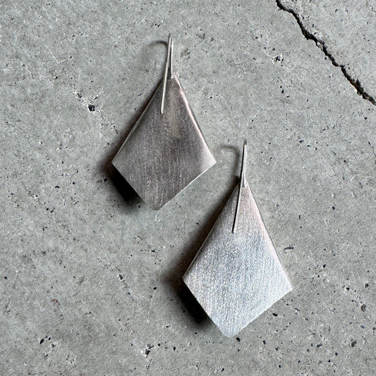  ǥʡ С ꥬߥԥIndia Designer's  Silver ORIGAMI Earrings