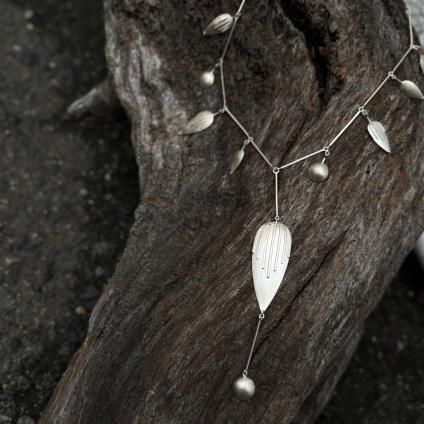  ǥʡ С ꡼ ȥ꡼ͥå쥹India Designer's Silver Necklace