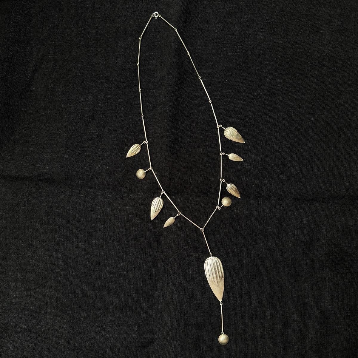  ǥʡ С ꡼ ȥ꡼ͥå쥹India Designer's Silver Necklace