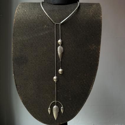 ǥʡ С ꡼ ꥨå ͥå쥹India Designer's Silver lariat Necklace