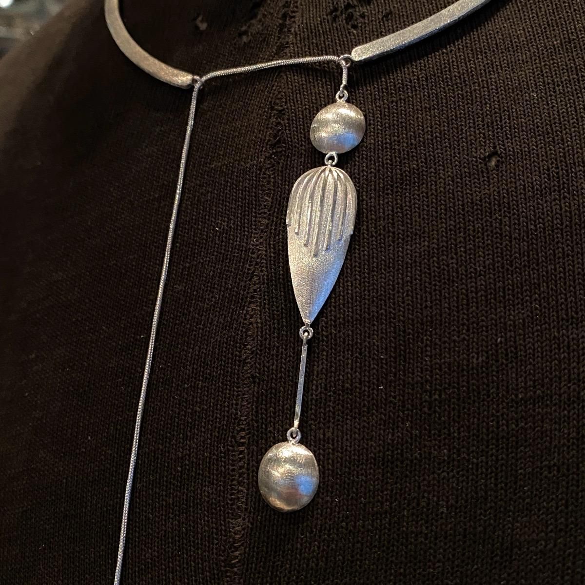  ǥʡ С ꡼ ꥨå ͥå쥹India Designer's Silver lariat Necklace