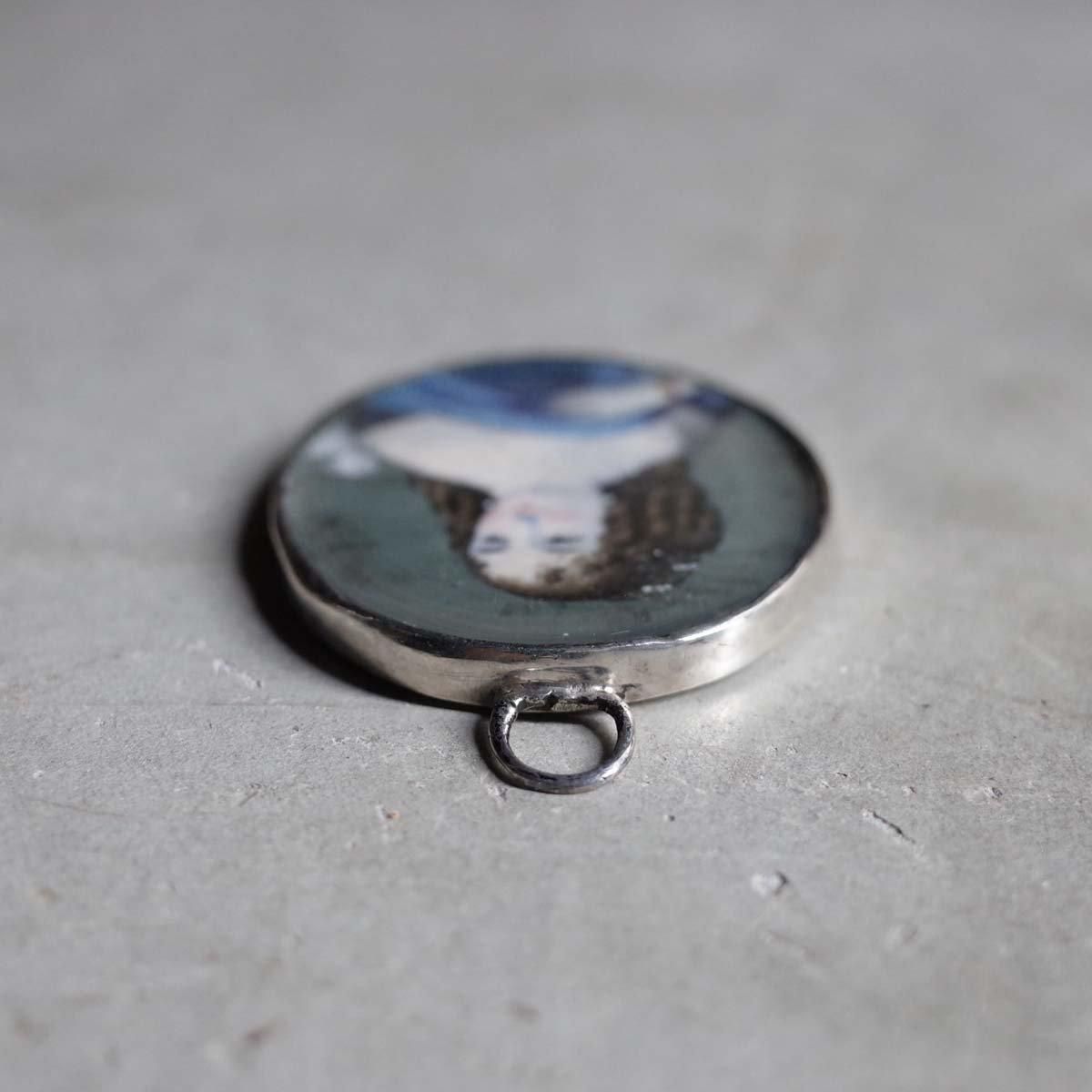 硼 С ߥ˥塼 ᥿ ڥȥȥåס1800-30's SIlver Georgian Miniature Metal Pendant Top