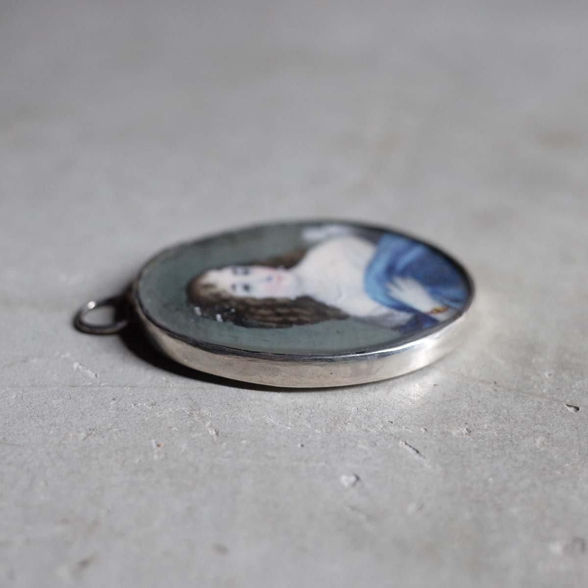 硼 С ߥ˥塼 ᥿ ڥȥȥåס1800-30's SIlver Georgian Miniature Metal Pendant Top