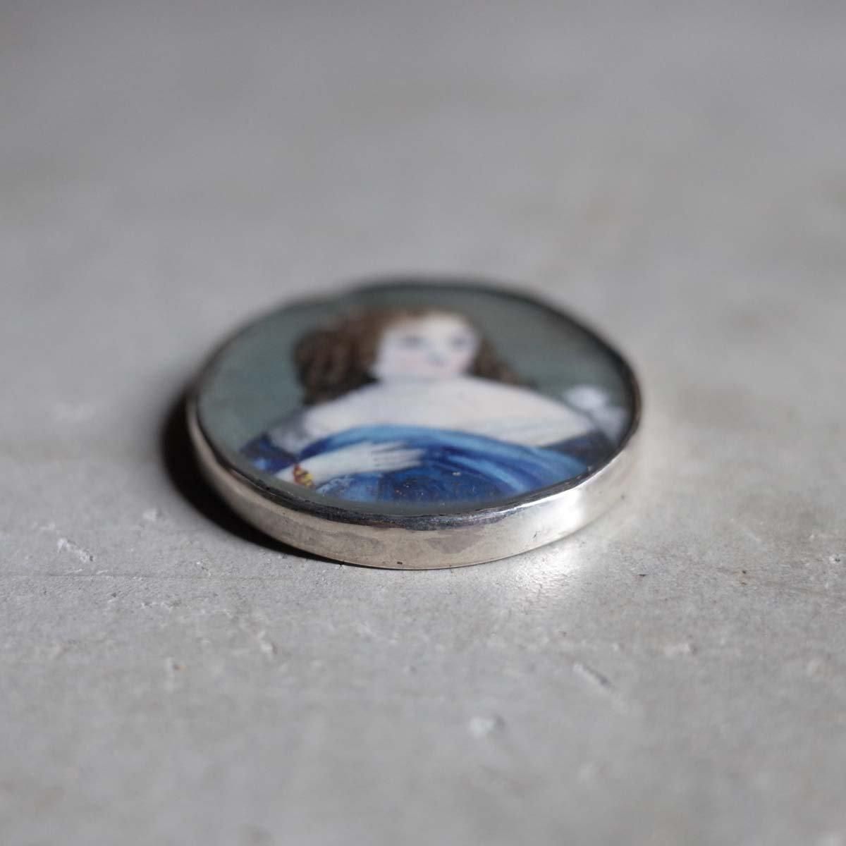 硼 С ߥ˥塼 ᥿ ڥȥȥåס1800-30's SIlver Georgian Miniature Metal Pendant Top