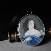 硼 С ߥ˥塼 ᥿ ڥȥȥåס1800-30's SIlver Georgian Miniature Metal Pendant Top