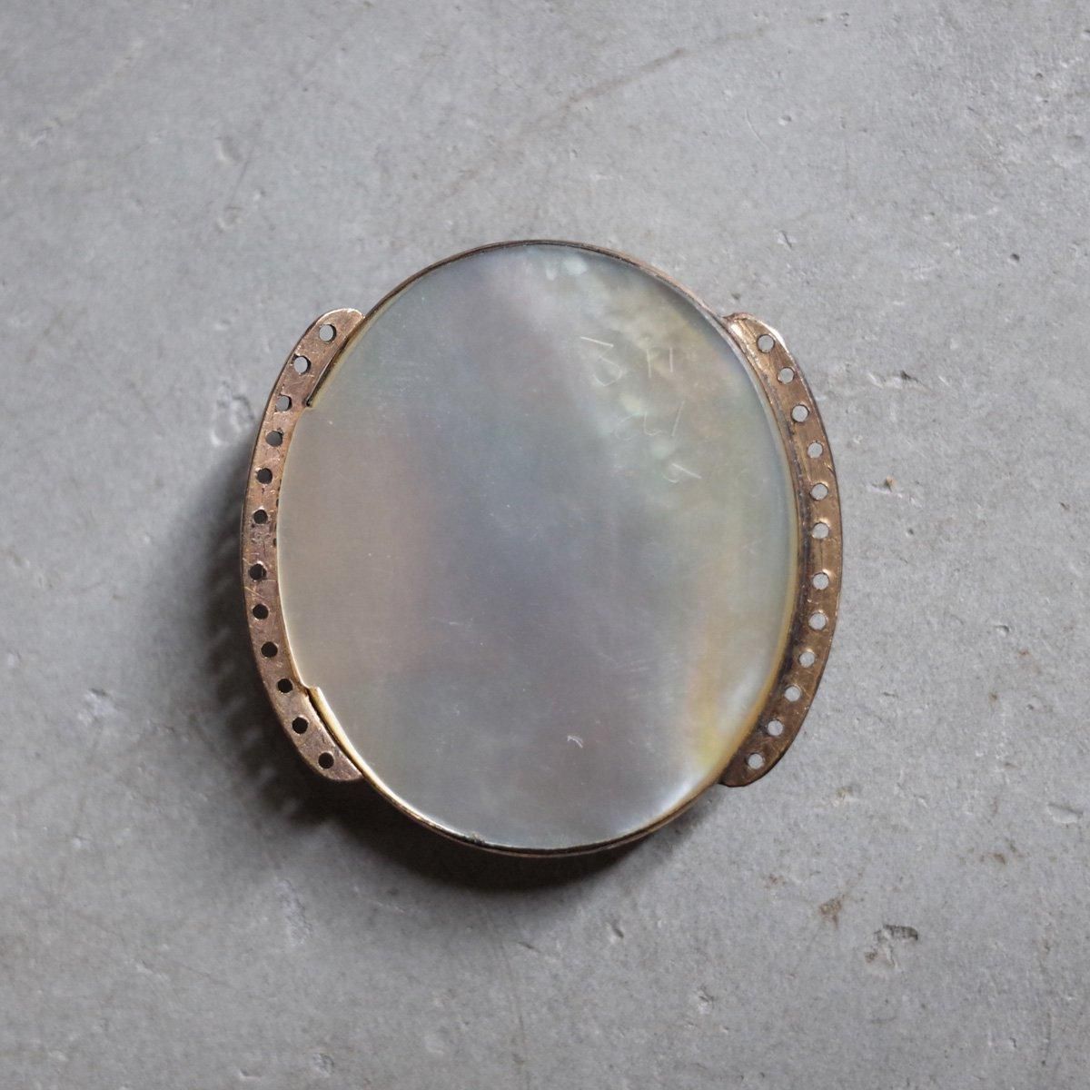 硼 ߥ˥塼 ᥿ ޥ֥ѡ Хå 饹סGeorgian Miniature Metal MOP Buckle Clasp