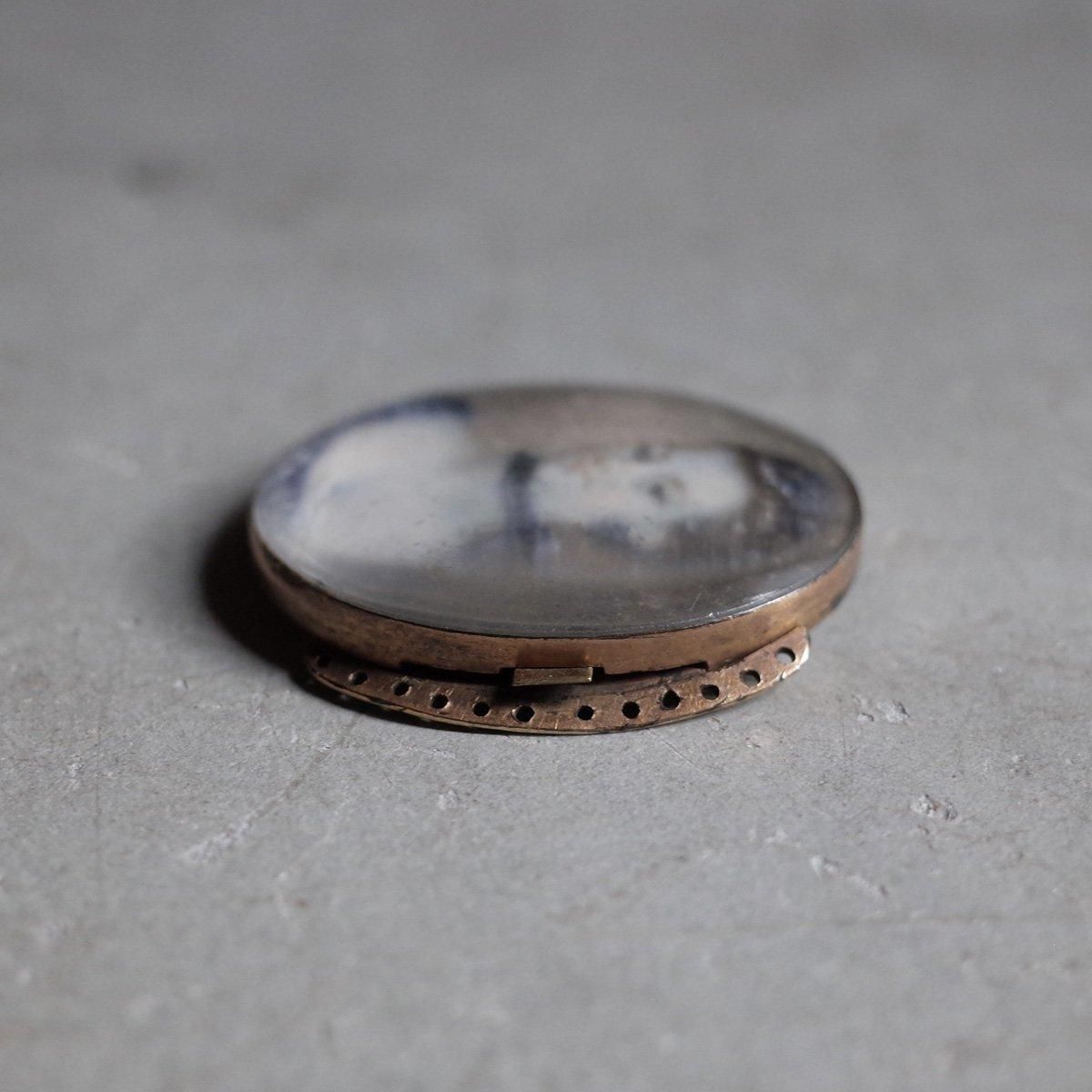 ジョージアン ミニアチュール メタル マザーオブパール バックル