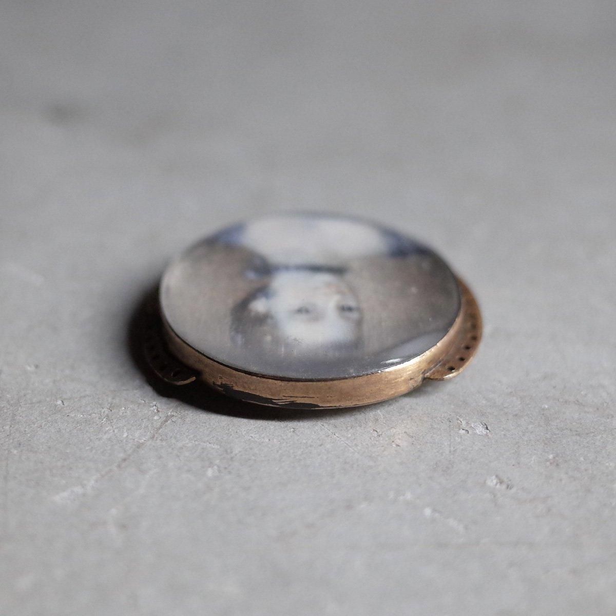 ジョージアン ミニアチュール メタル マザーオブパール バックル