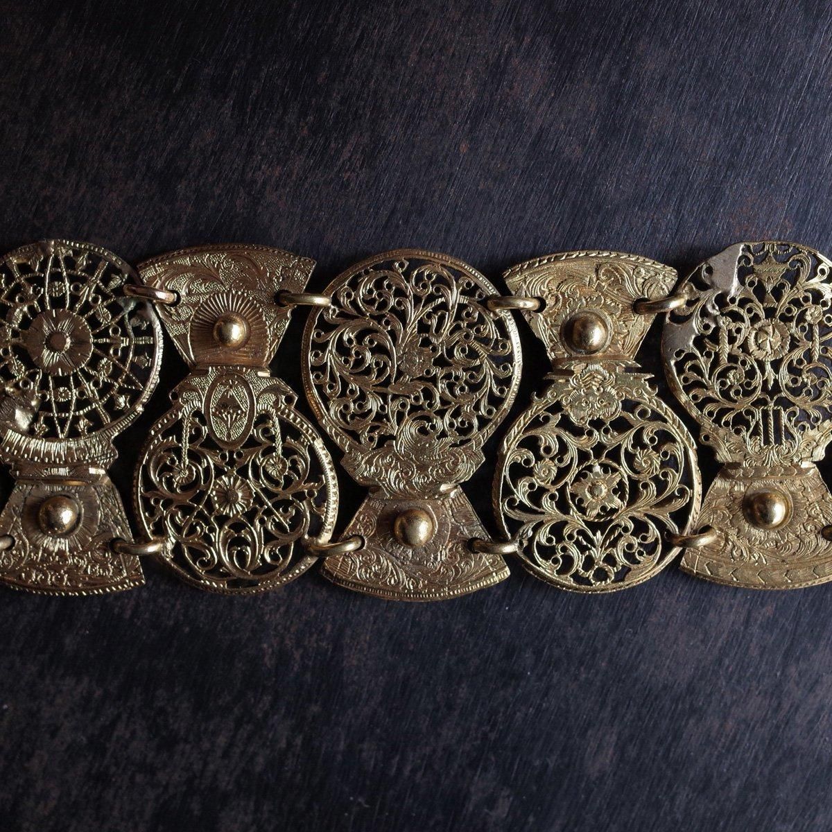 ȥꥢ ץѡ ֥쥹åȡ18th Brass Watch Parts Bracelet