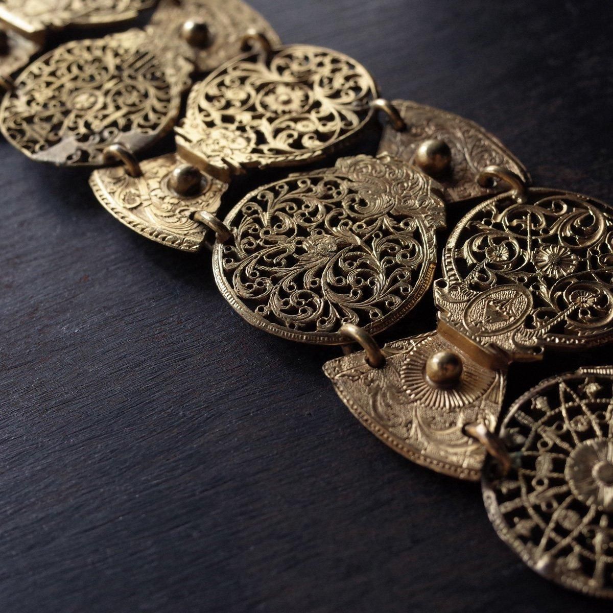 ȥꥢ ץѡ ֥쥹åȡ18th Brass Watch Parts Bracelet