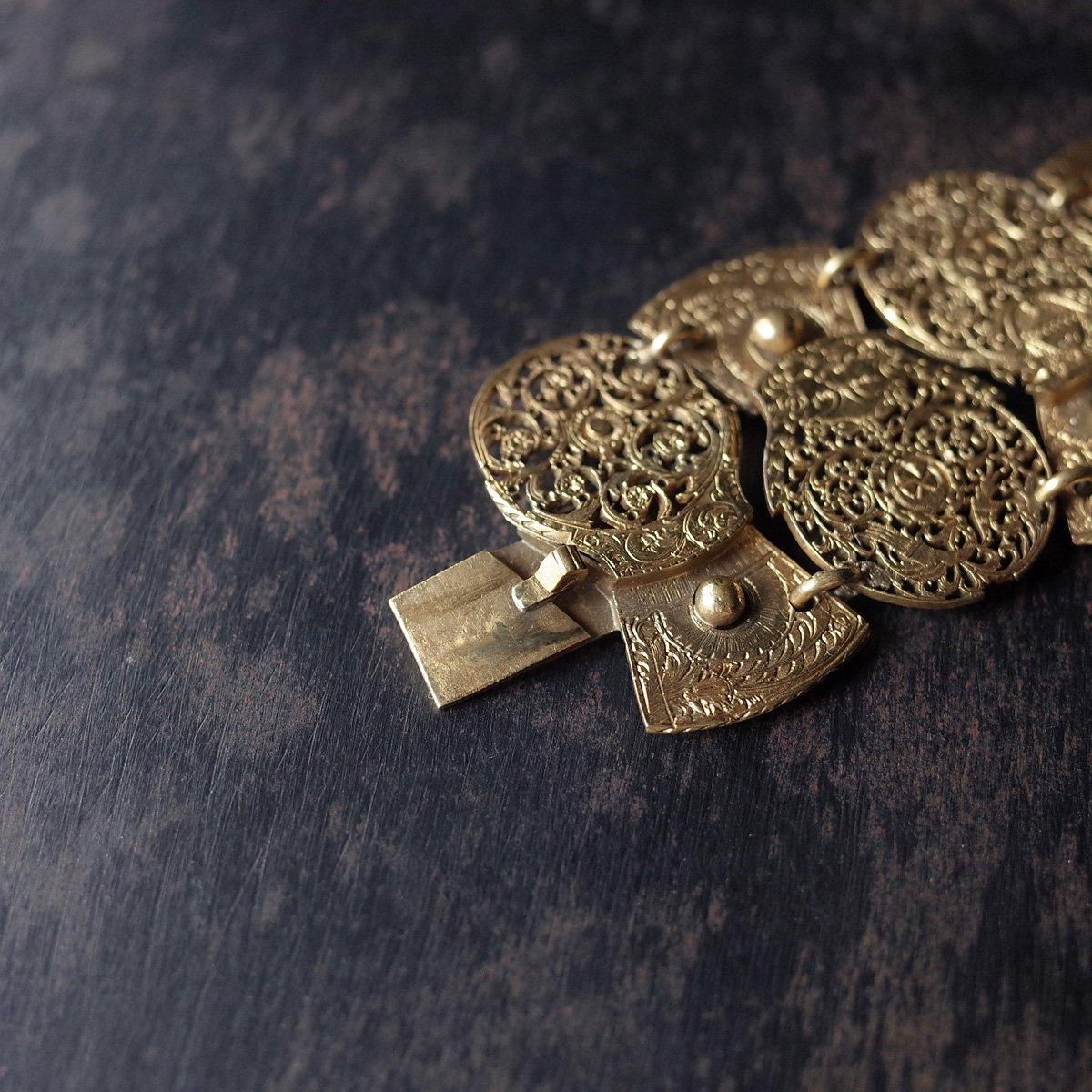 ȥꥢ ץѡ ֥쥹åȡ18th Brass Watch Parts Bracelet