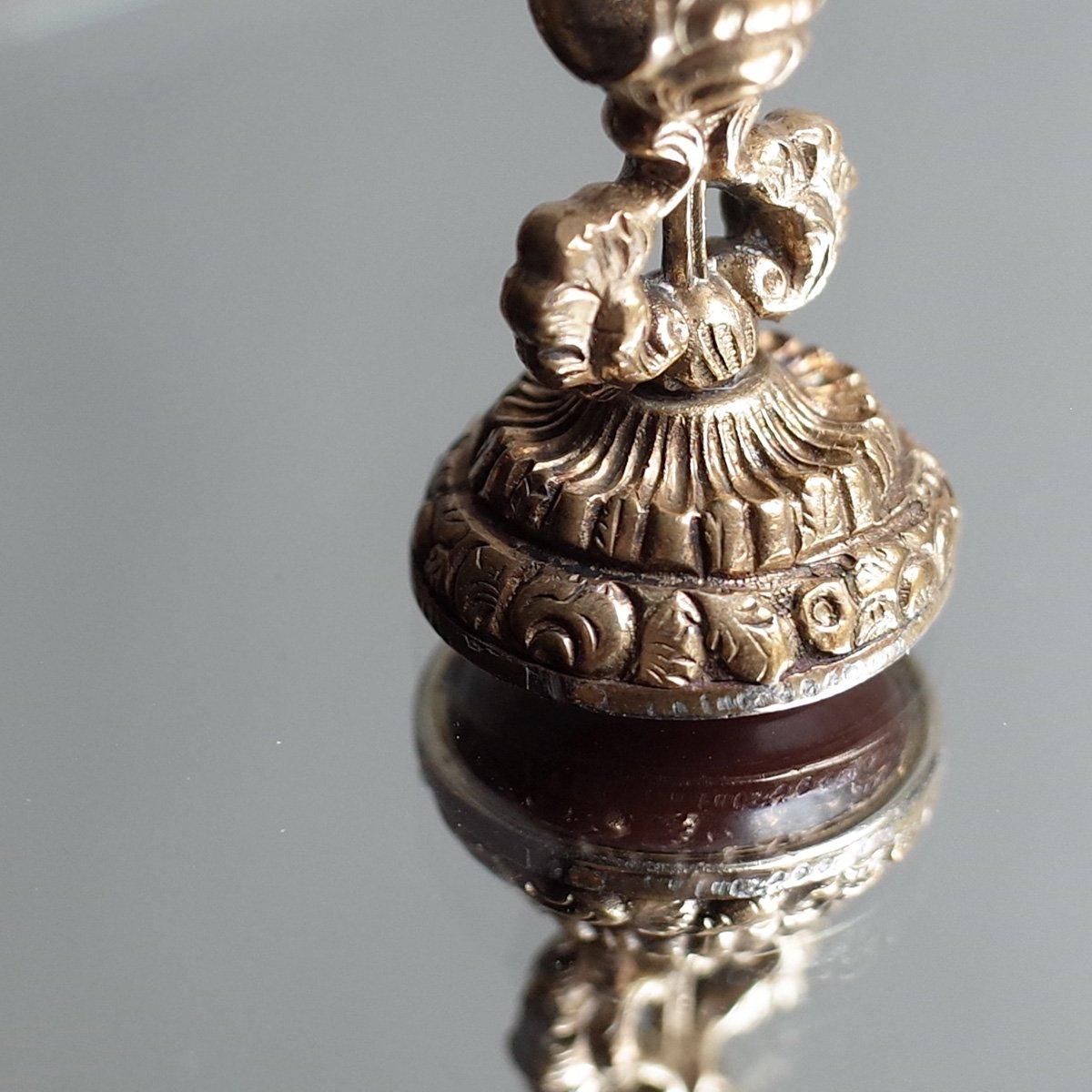 ͥꥢ ե֥Victorian - Art Deco Carnelian Fob Seal