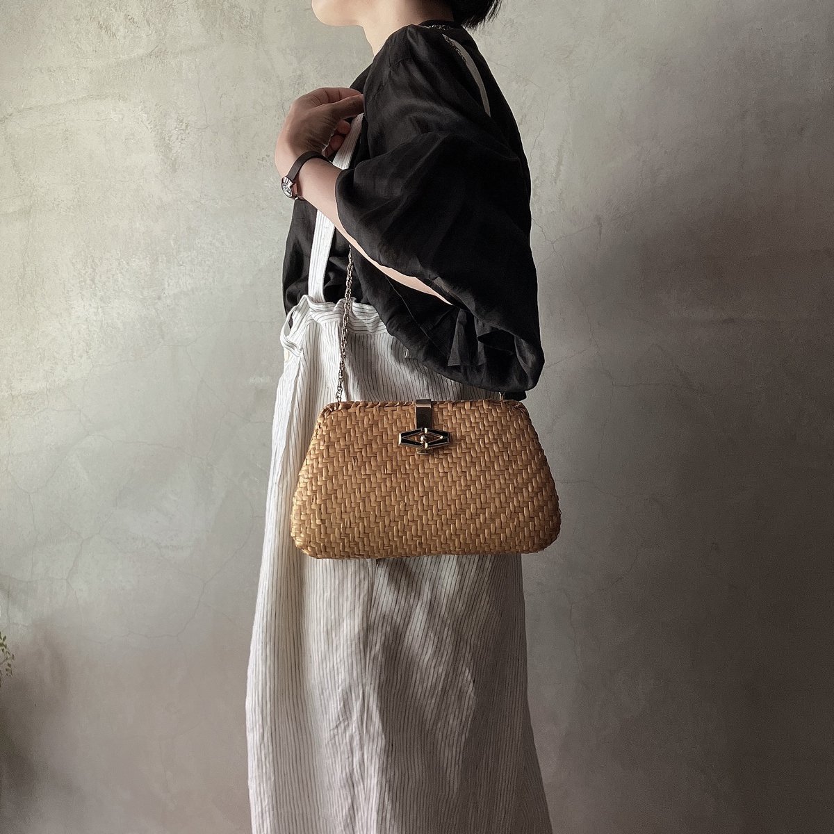 ơ  2WAY Хå ʥVintage Rattan Shoulder Bag