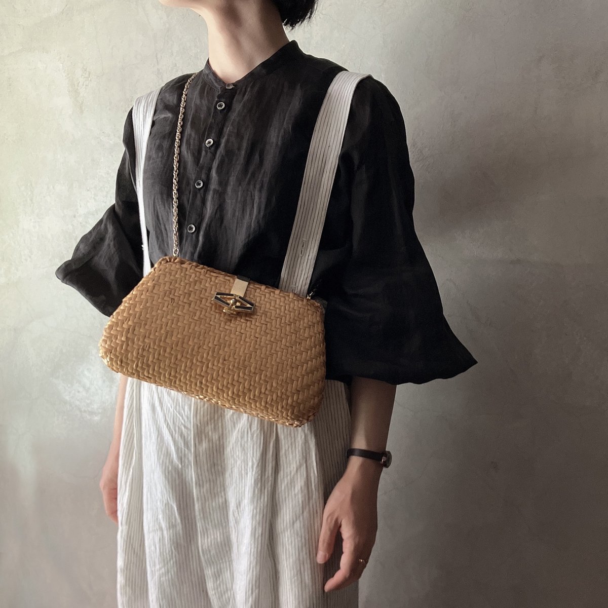 ơ  2WAY Хå ʥVintage Rattan Shoulder Bag