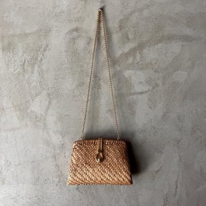 ơ  2WAY Хå ١Vintage Rattan Shoulder Bag