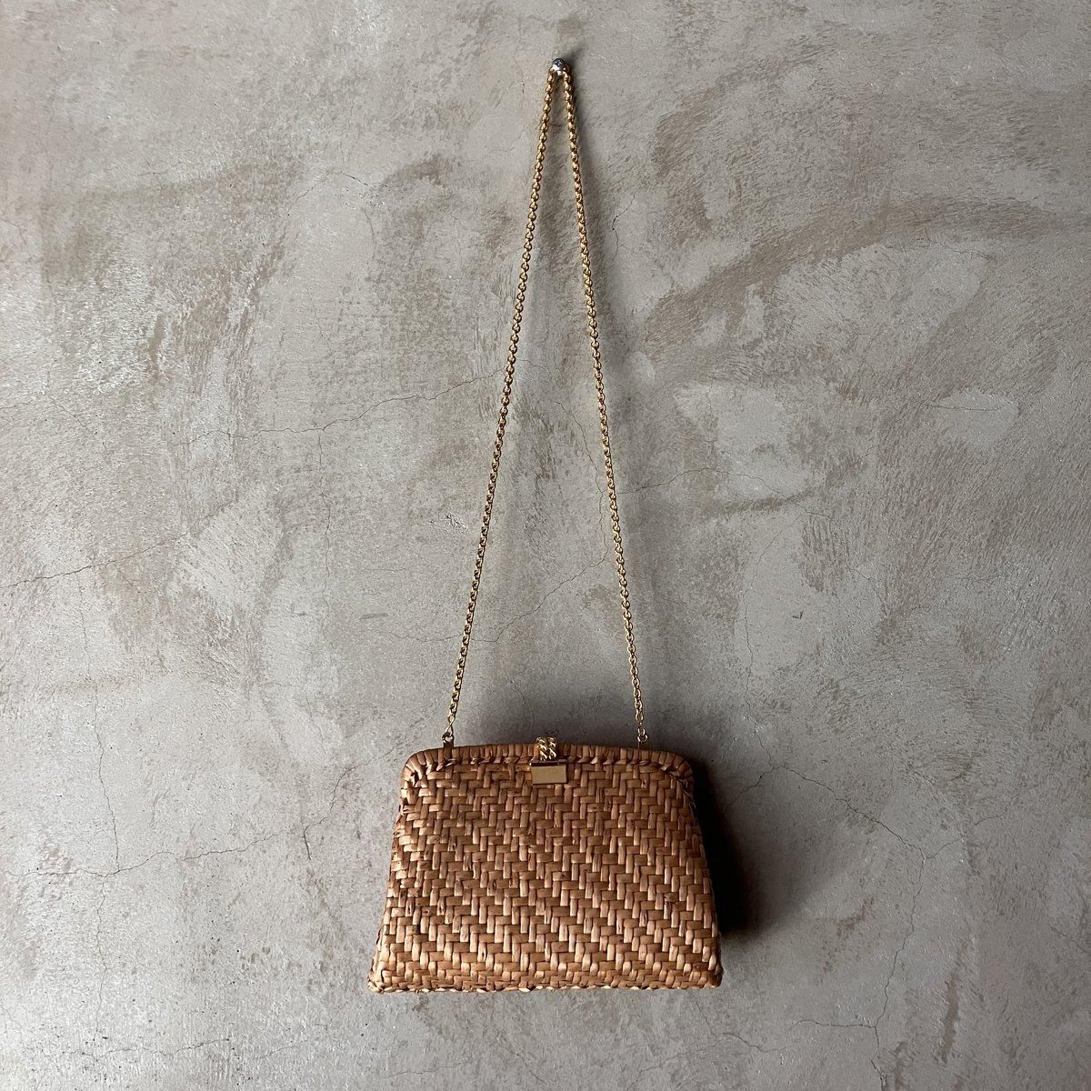 ơ  2WAY Хå ١Vintage Rattan Shoulder Bag