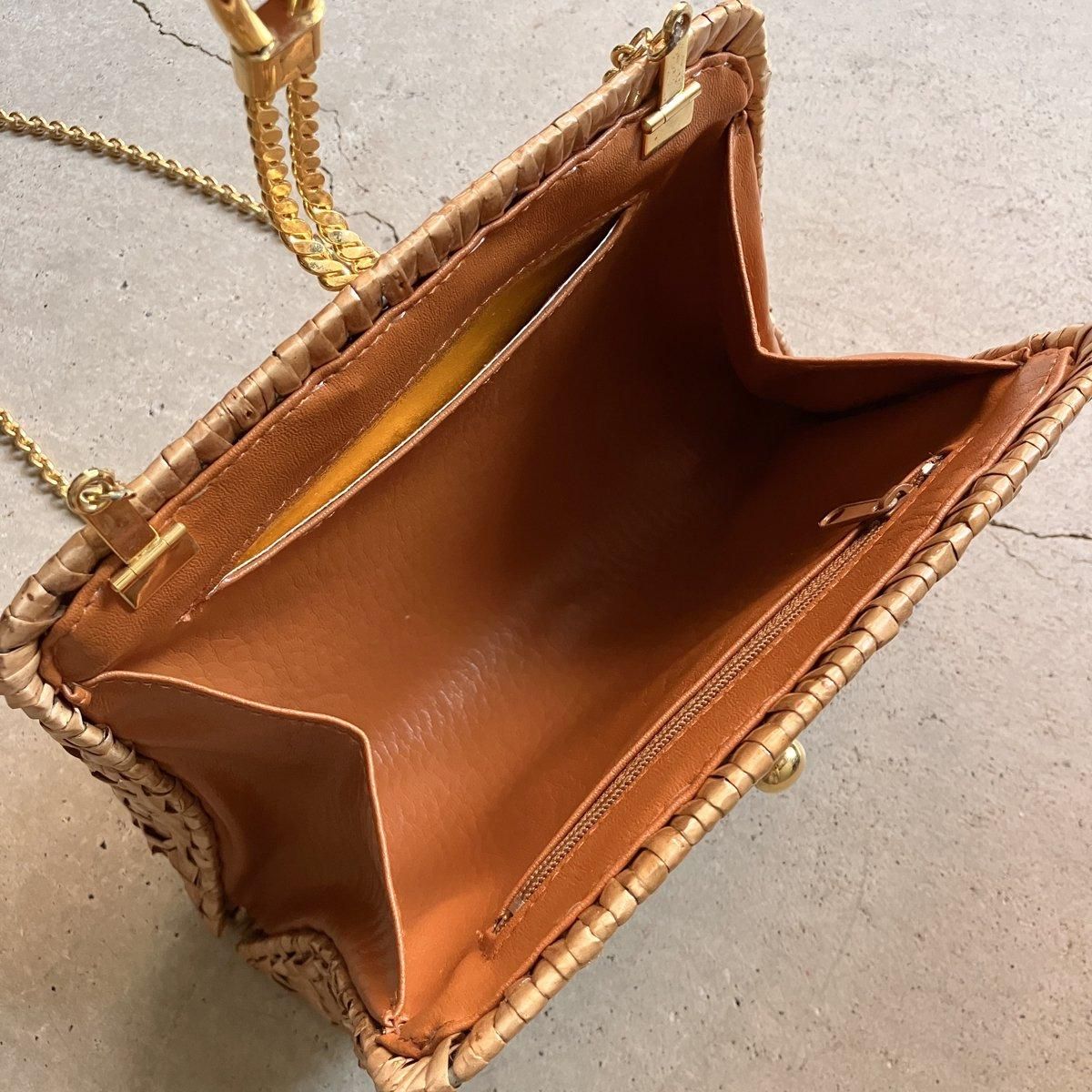 ơ  2WAY Хå ١Vintage Rattan Shoulder Bag