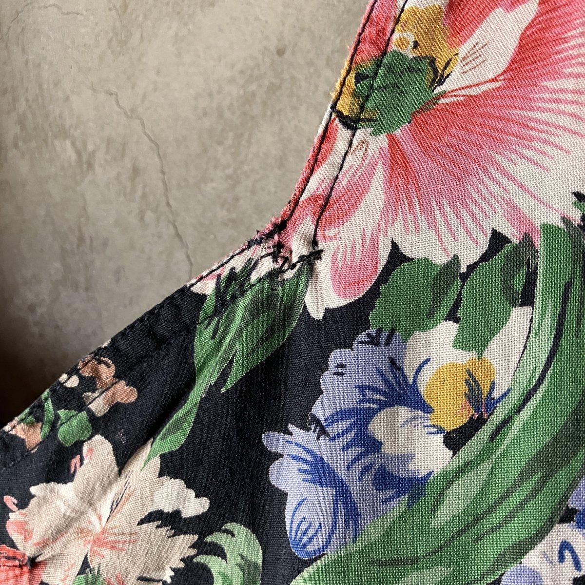 フランス ヴィンテージ 花柄プリント ドレス(French Vintage フランス ヴィンテージ 花柄プリント ドレス(French Vintage
