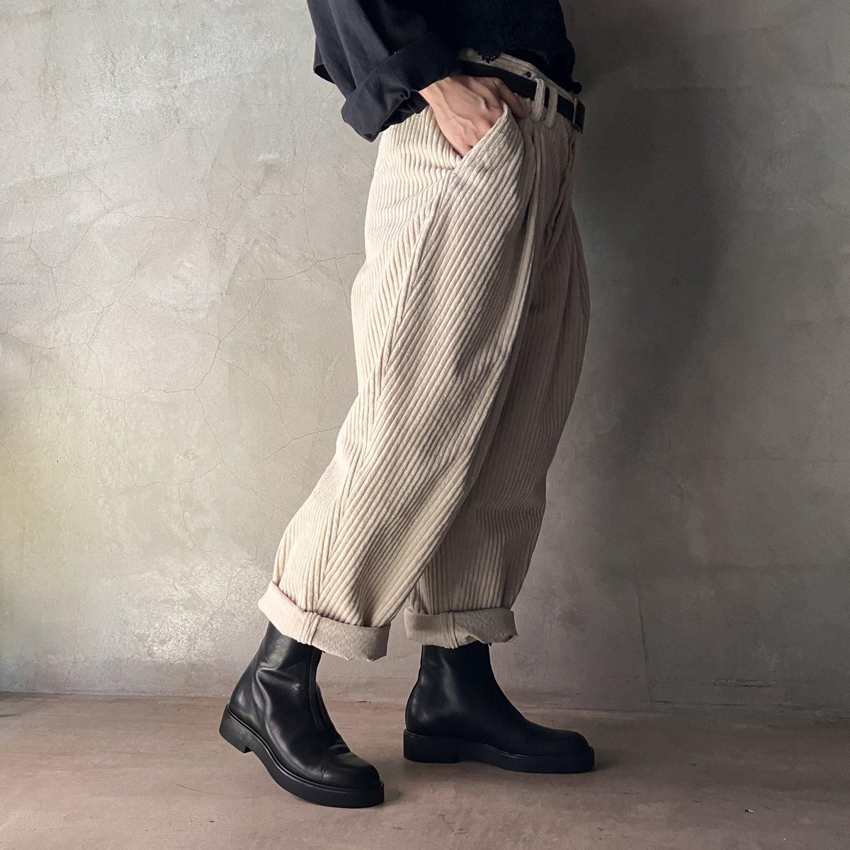 suzuki takayuki  wide legged pants ʥ業 磻ɥåɥѥ  Ivory / Unisex 
