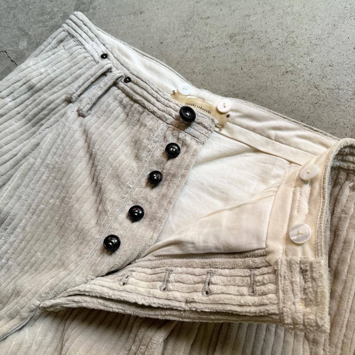 suzuki takayuki  wide legged pants ʥ業 磻ɥåɥѥ  Ivory / Unisex 