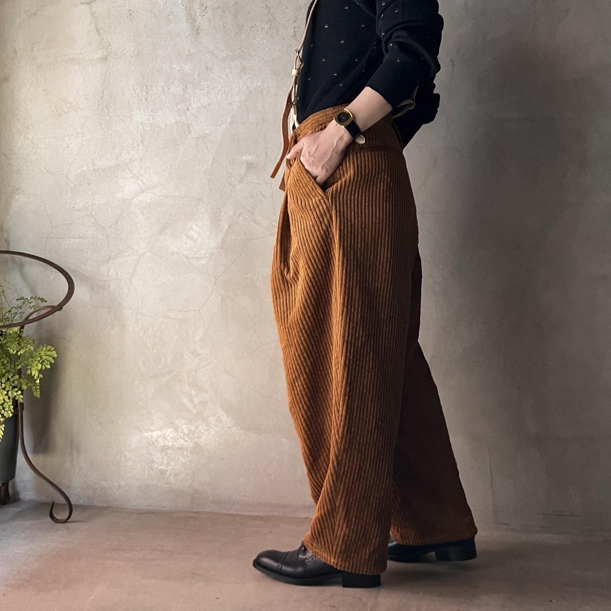 suzuki takayuki  wide legged pants ʥ業 磻ɥåɥѥ  Autumn Leaf / Unisex 
