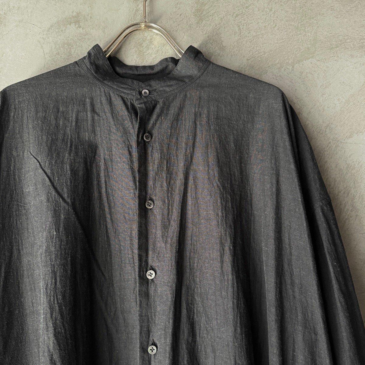 suzuki takayuki weather cloth shirtʥ業 ġEbony Black