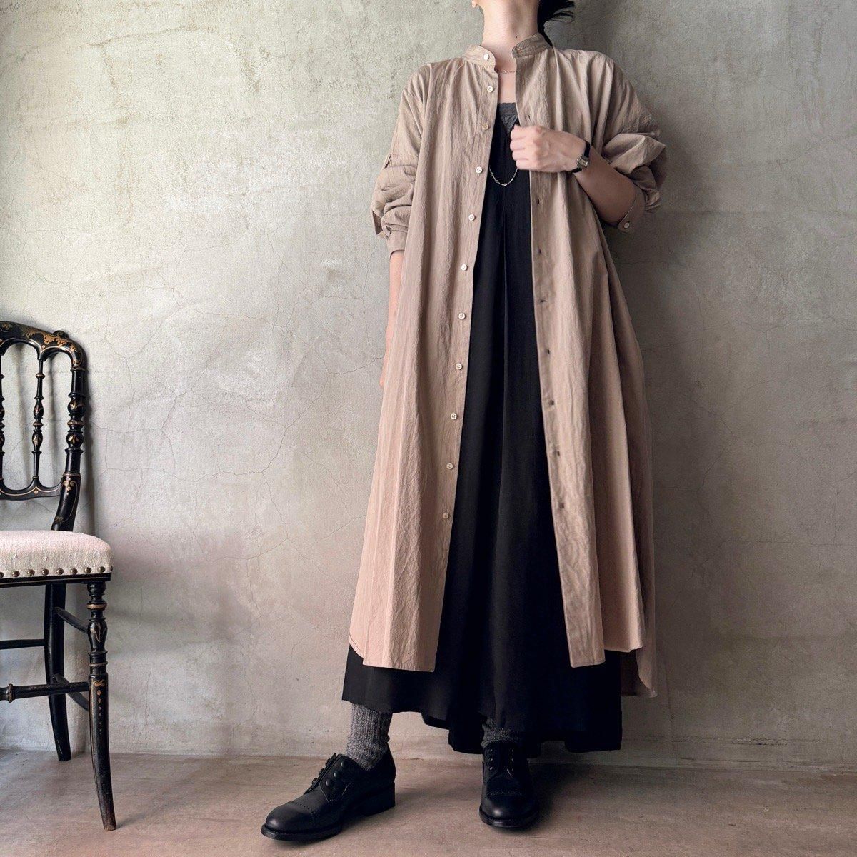 suzuki takayuki weather cloth shirtʥ業 ġOak Beige