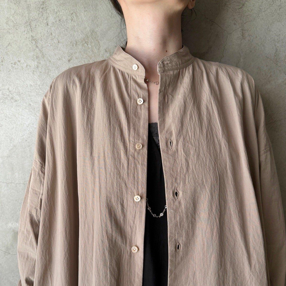 suzuki takayuki weather cloth shirtʥ業 ġOak Beige