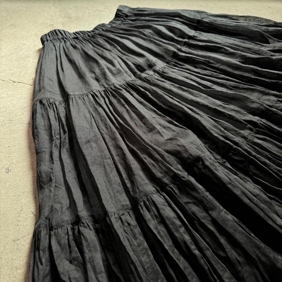 suzuki takayuki  tiered skirtʥ業 ƥɥȡBlack