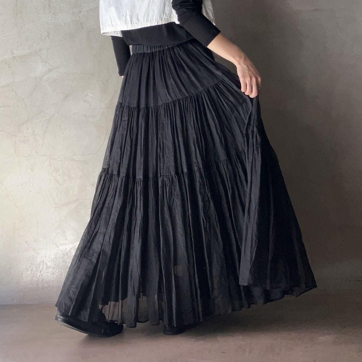 suzuki takayuki tiered skirt(スズキタカユキ ティアードスカート)Black- JeJe PIANO ONLINE BOUTIQUE 神戸のアンティーク時計,ジュエリー,ファッション専門店 suzuki takayuki tiered skirt(スズキタカユキ ティアードスカート)Black- JeJe PIANO ONLINE BOUTIQUE 神戸のアンティーク時計,ジュエリー,ファッション専門店
