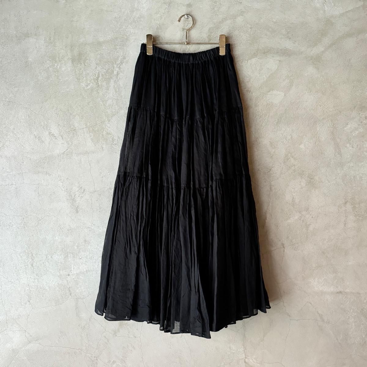 suzuki takayuki  tiered skirtʥ業 ƥɥȡBlack