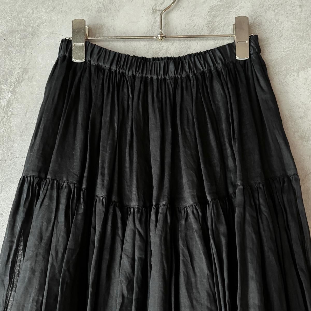 suzuki takayuki  tiered skirtʥ業 ƥɥȡBlack