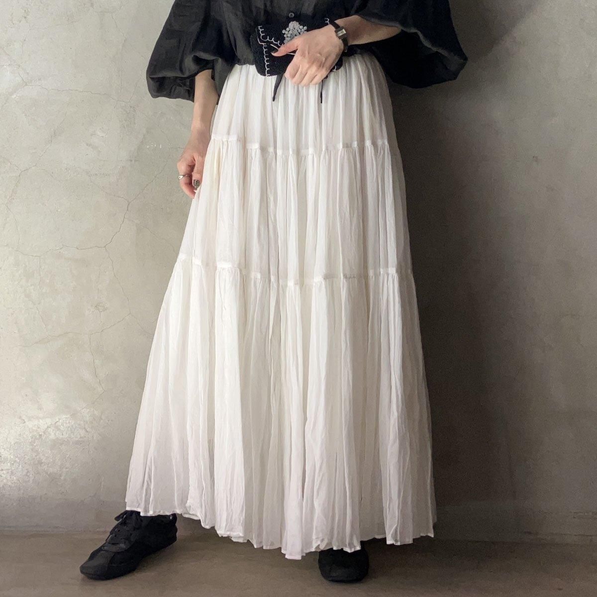suzuki takayuki  tiered skirtʥ業 ƥɥȡWhite