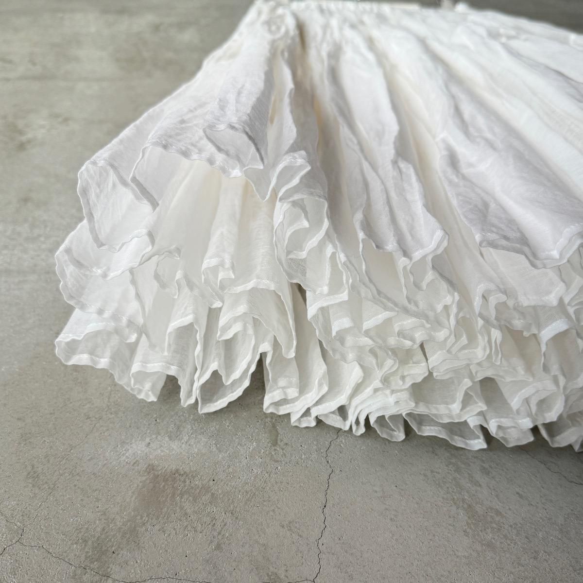 suzuki takayuki  tiered skirtʥ業 ƥɥȡWhite