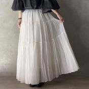 suzuki takayuki  tiered skirtʥ業 ƥɥȡWhite
