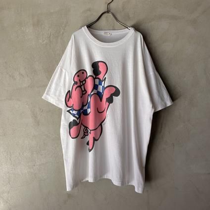 C.1989 CANADA ԥåեå ץ TġVintage Pig Flag Print T-shirt