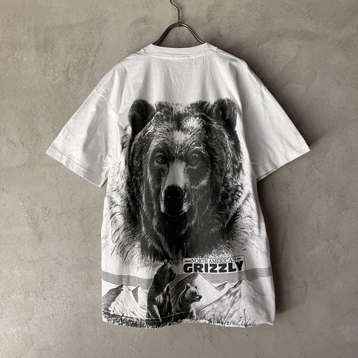 1990ǯ ơ ꥺ꡼ ץ TġVintage Grizzly Print T-Shirt