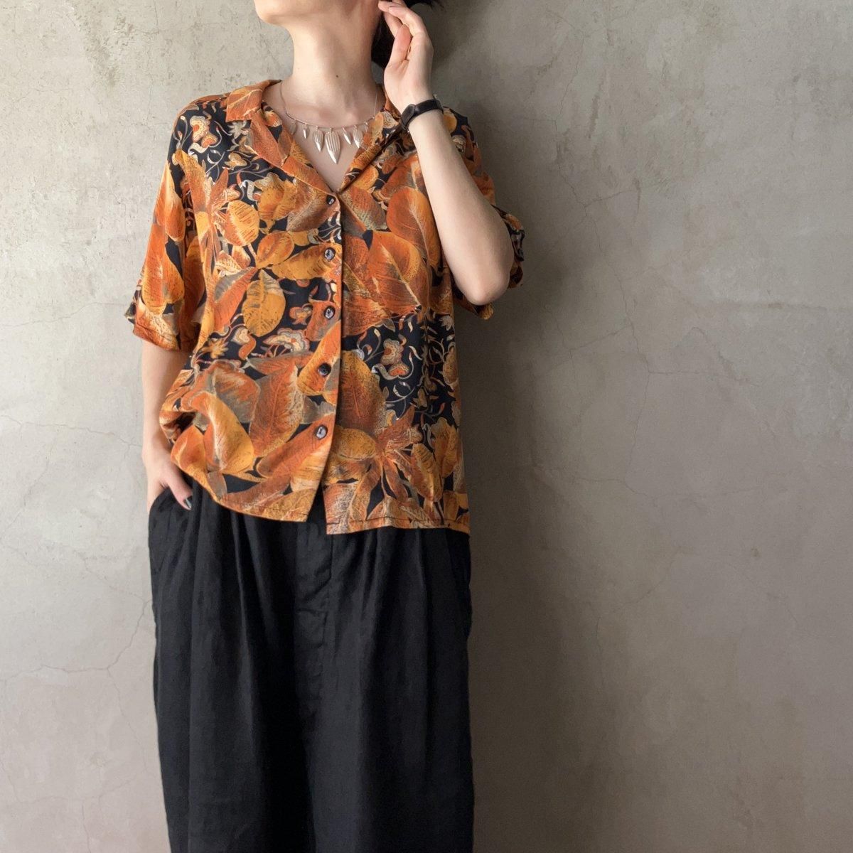 ե ơ ܥ˥ ץ ġFrench Vintage Botanical Print Shirt