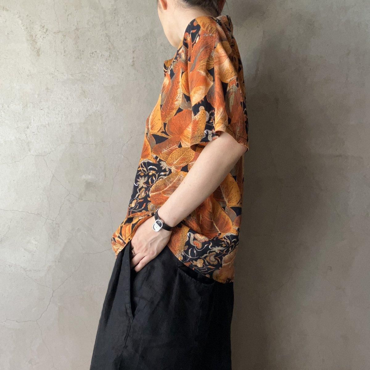 ե ơ ܥ˥ ץ ġFrench Vintage Botanical Print Shirt