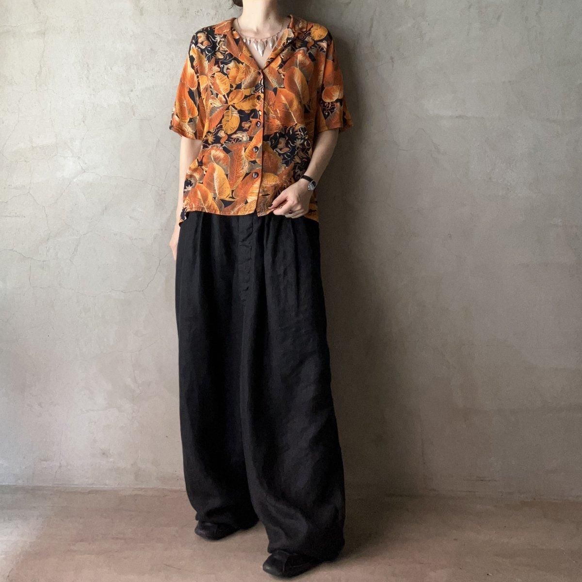 ե ơ ܥ˥ ץ ġFrench Vintage Botanical Print Shirt