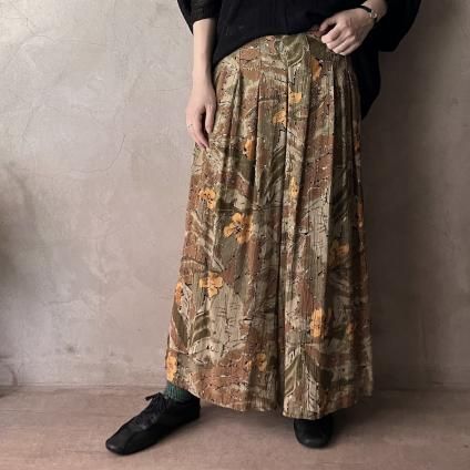 ե ơ ץ å ѥġFrench Vintage Print Tuck Pants