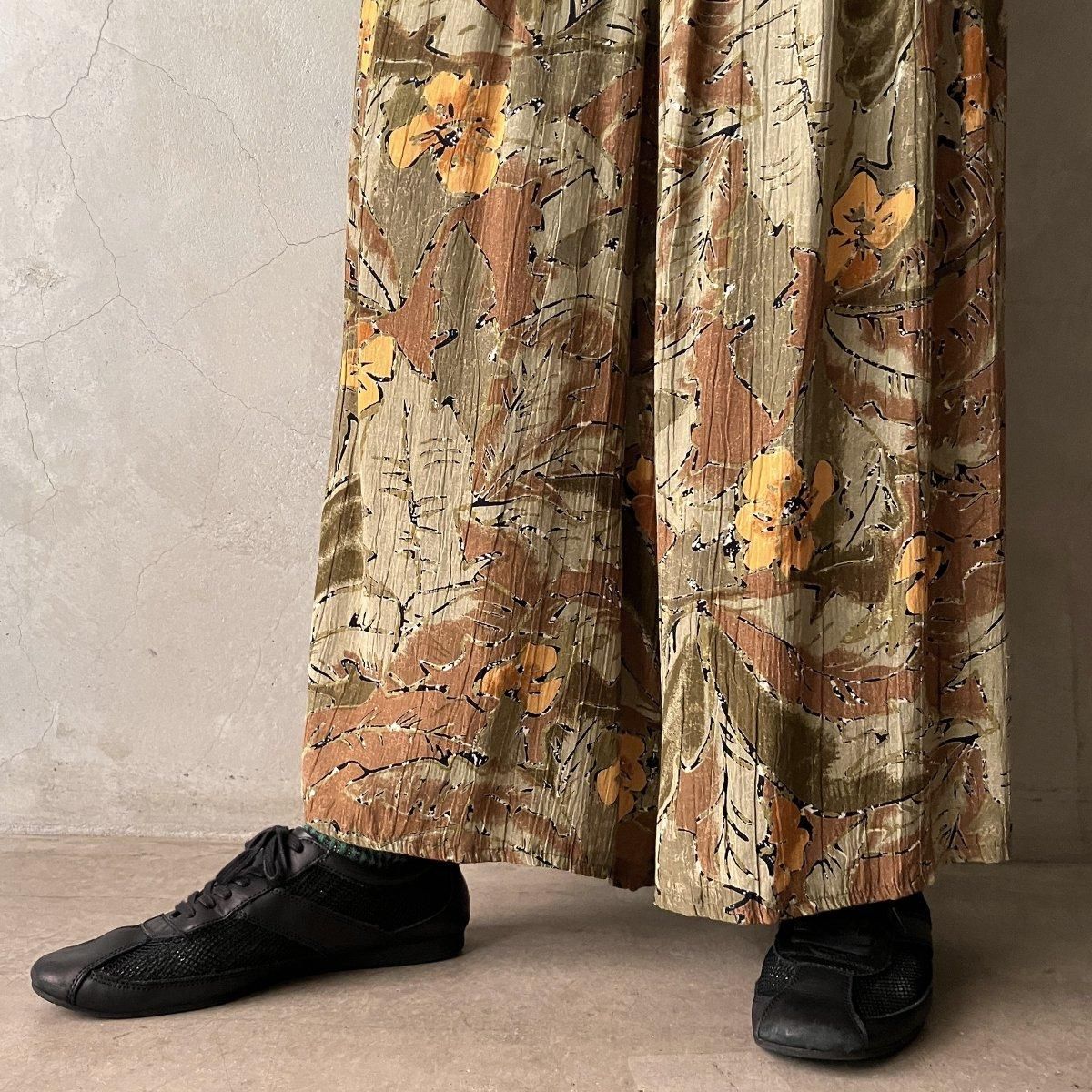 ե ơ ץ å ѥġFrench Vintage Print Tuck Pants