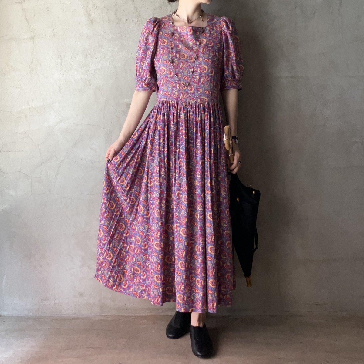 ơ 饢쥤  ѥե꡼ ɥ쥹Vintage Laura Ashley Puff Sleeve Dress 