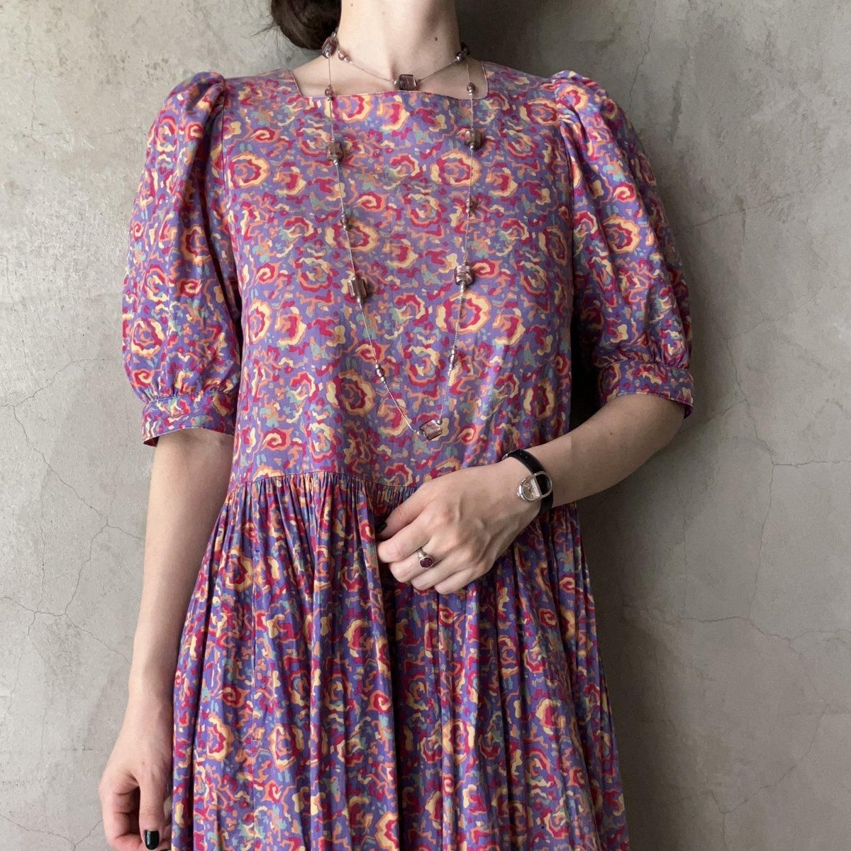 ơ 饢쥤  ѥե꡼ ɥ쥹Vintage Laura Ashley Puff Sleeve Dress 