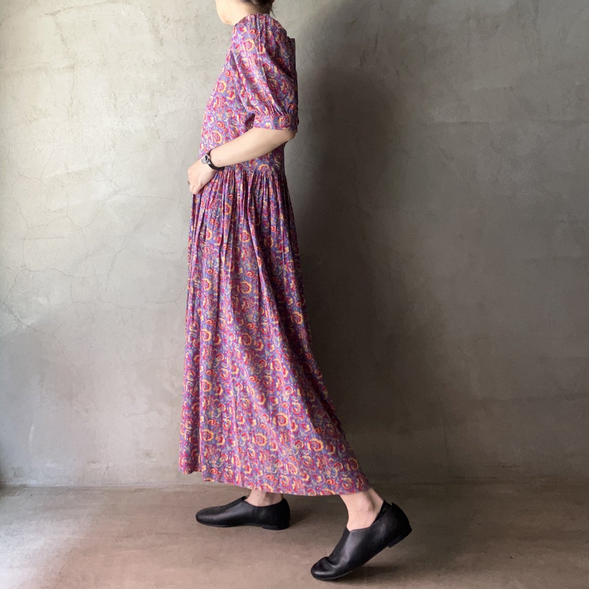 ơ 饢쥤  ѥե꡼ ɥ쥹Vintage Laura Ashley Puff Sleeve Dress 