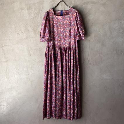 ơ 饢쥤  ѥե꡼ ɥ쥹Vintage Laura Ashley Puff Sleeve Dress 