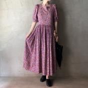 ơ 饢쥤  ѥե꡼ ɥ쥹Vintage Laura Ashley Puff Sleeve Dress 