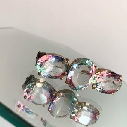 1910ǯ ꥹ饹 ֥Iris Glass Brooch